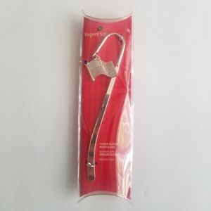 American Flag Silver Plated Bookmark